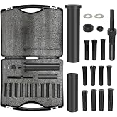 QNCKJZV 95400 Inline Dowel Pin Puller Master Kit - 18-Piece SAE &amp; Metric Collet Set - No Slide Hammer Required - Compatible with Air Ratchets - Ideal for Hydraulic Cylinders &amp; Engine Blocks