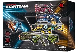 Winyea Tag Laser Tag, Lazer Tag Sets with Gun and Vest Set of 4, Gift Ideals for Kids Age 8+ Year Old Cool Toys, Outdoor Game for Teenage Boys, Girls,Adults and Family