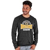 Blue 84 NHL Mens NHL Officially Licensed Tri-Blend Long Sleeve T-Shirt Beards