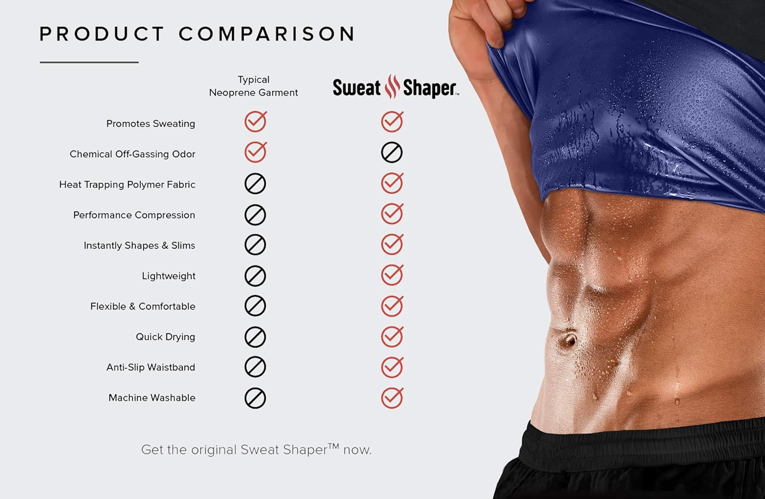 Sweat Shaper Men’s Premium Slimming Shapewear Workout Sauna Tank Top Vest: Clothing