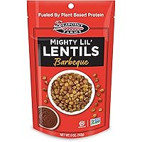 Seapoint Farms Mighty Lil’ Lentils, Barbeque, Plant Based Protein, All Natural, Kosher, Gluten-Free Snack, Non-GMO…