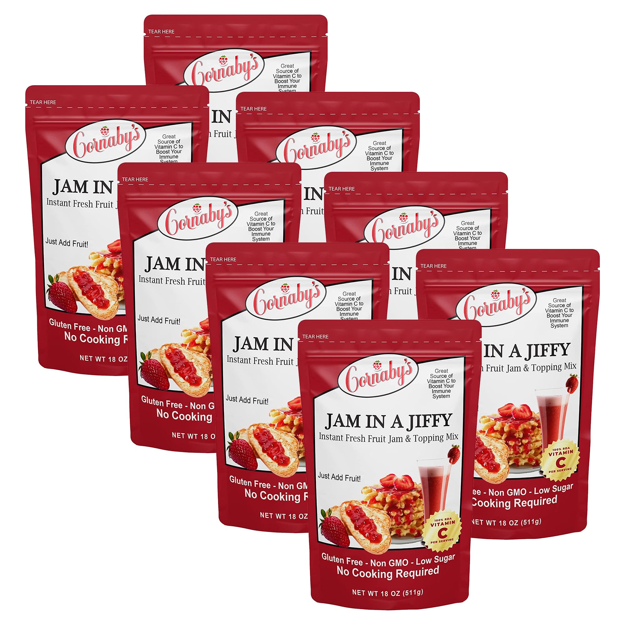 Mua Cornaby's Jam in a Jiffy Instant Fresh or Freezer, No Cook, Low