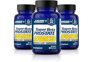Super Beta Prostate Advanced – Reduce Bathroom Trips, Promote Sleep, Support Bladder Emptying. Prostate Supplement for Men with Beta Sitosterol, not Saw Palmetto (180 Caplets, 3-Pack)