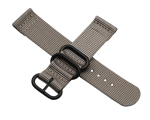 22mm Grey Deluxe Premium Mens Wrist Watch Band Wristband NATO Style Classic Soft Nylon Sport Fashion