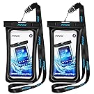 Mpow Floating Waterproof Case, IPX8 Universal Waterproof Phone Pouch Underwater Dry Bag for iPhone X/8/8plus/7/7plus/6s/6/6s plus Samsung galaxy s9/s8 Google Pixel HTC up to 6.0" (Black)