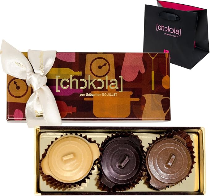 Amazon セバスチャン ブイエ Sebastien Bouillet ココットショコラ 3個入り チョコレート アソート バレンタイン ギフト ショップバッグ付 ヴィヴィアンストリート チョコレート菓子 通販