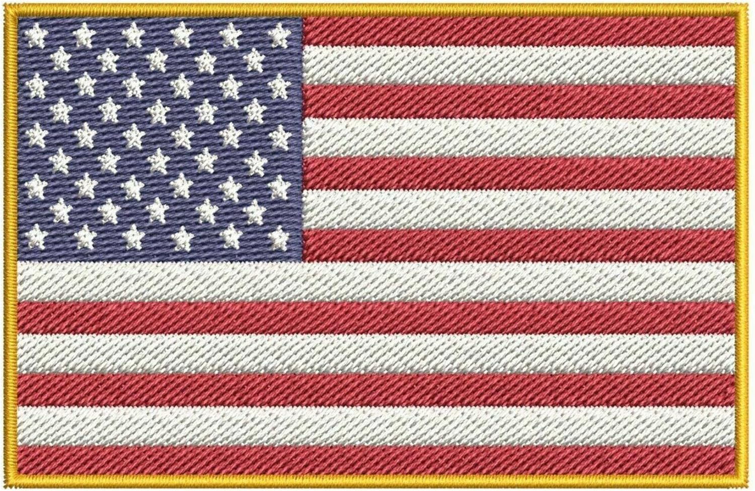 Mixed Media - American Flag Patch 3.5