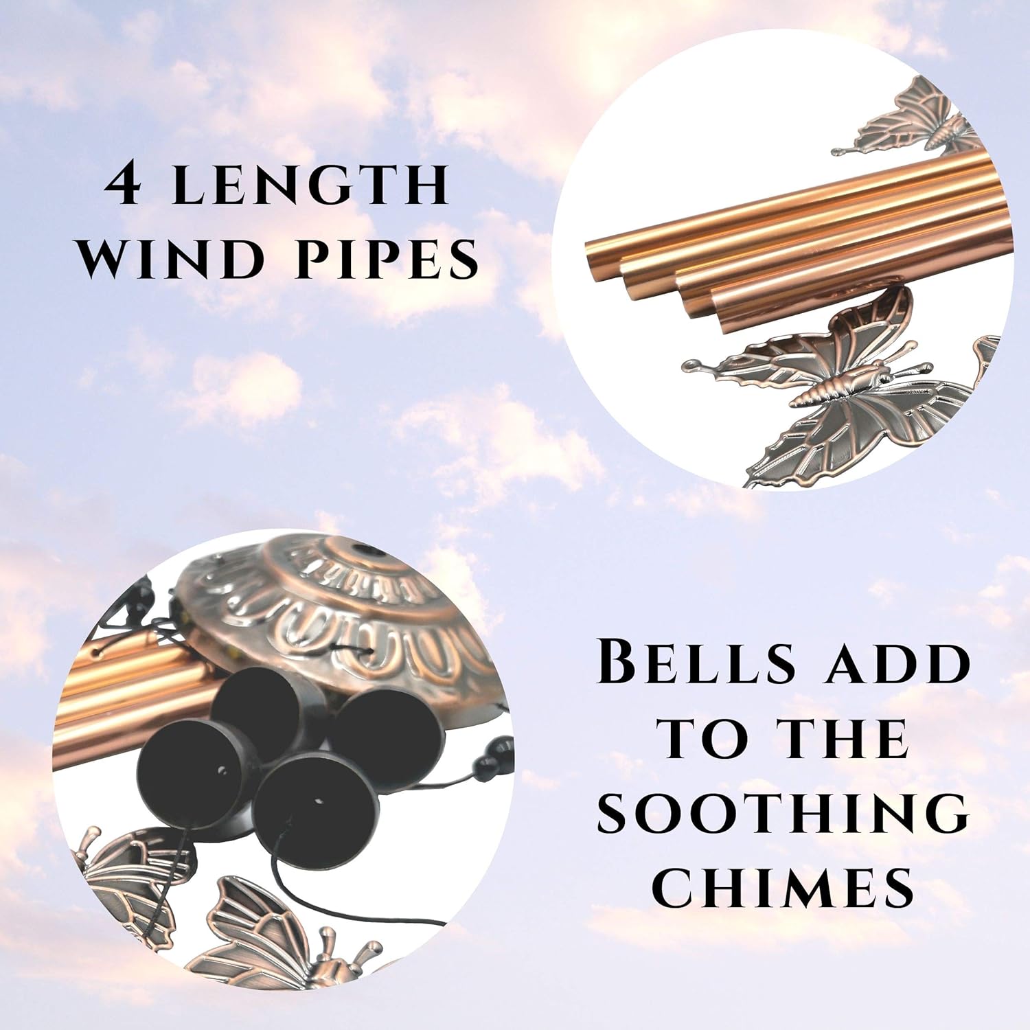 Memorial Wind Chimes For Loss Of Loved One Prime Butterfly Condolence Wind Chimes For Funeral Sorry For Your Loss Gifts Bereavement Sympathy Windchimes In Memory With 3 Exclusive Poems Quote Chimes