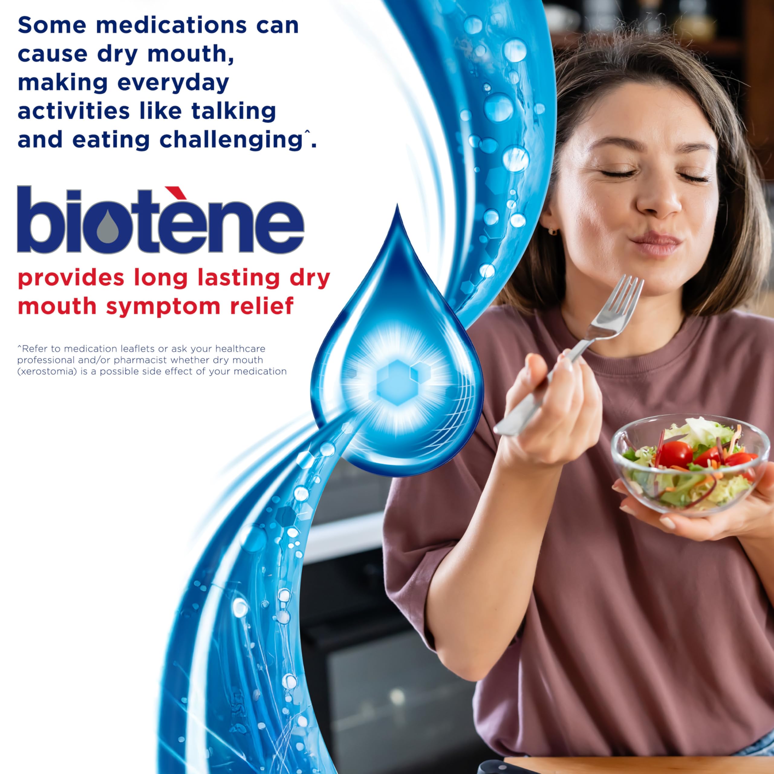 Biotene Oral Balance Moisturizing Gel, Alcohol Free Gel and Dry Mouth Gel, Flavor Free, 1.5 Oz