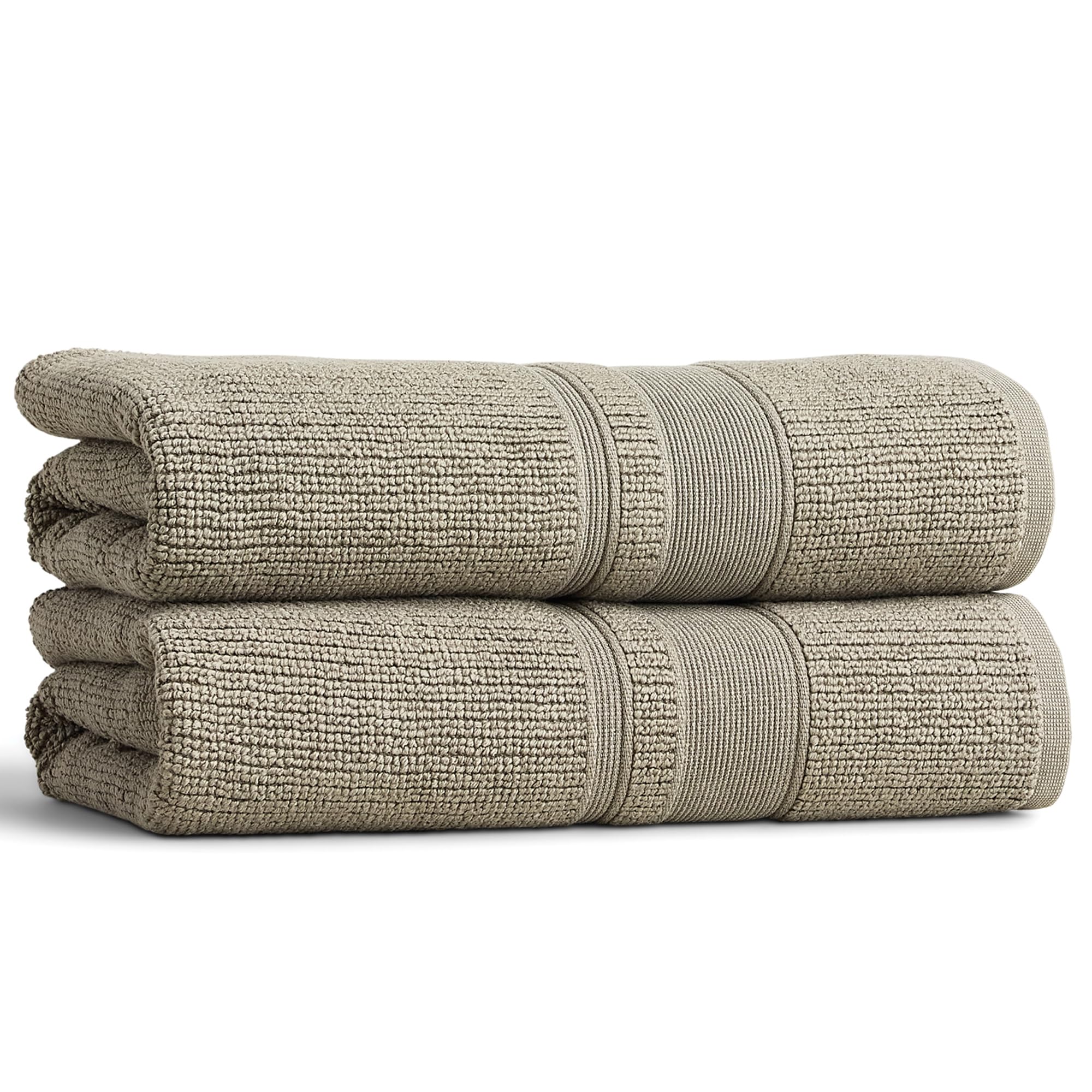 Preston Lane Douro Bath Towel Set – 2 Pack Luxury Cotton Towels, Ultra Soft & Absorbent, Quick-Dry Spa-Quality Bathroom Towels, Made in Portugal, Eucalyptus