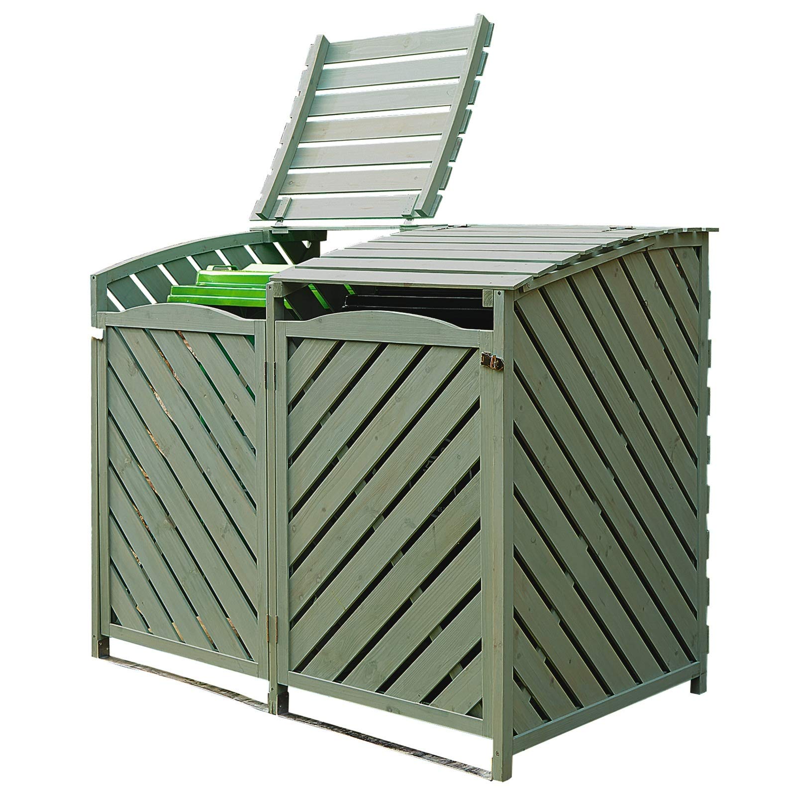 Bergman Double Wheelie Bin Store Storage Buy Online In Faroe Islands At Desertcart