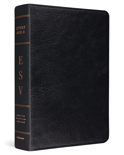 ESV Study Bible (Genuine Leather, Black): Holy Bible, English Standard Version