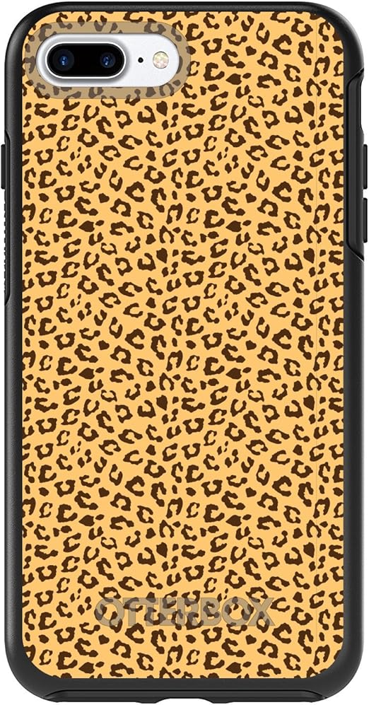 Amazon Com Distinctink Case For Iphone 7 Plus 8 Plus Black Custom Replacement For Otterbox Symmetry Beige Tan Brown Cheetah Skin Spots