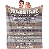 Wyhcxl Wedding Gifts for Couples 2025, Bridal Shower Gifts, Bridal Shower Gifts for Bride, Bridal Shower Wedding Gifts, Wedding Gifts for Newlyweds, Marriage Prayer Wedding Gifts 60" x 50" Blankets