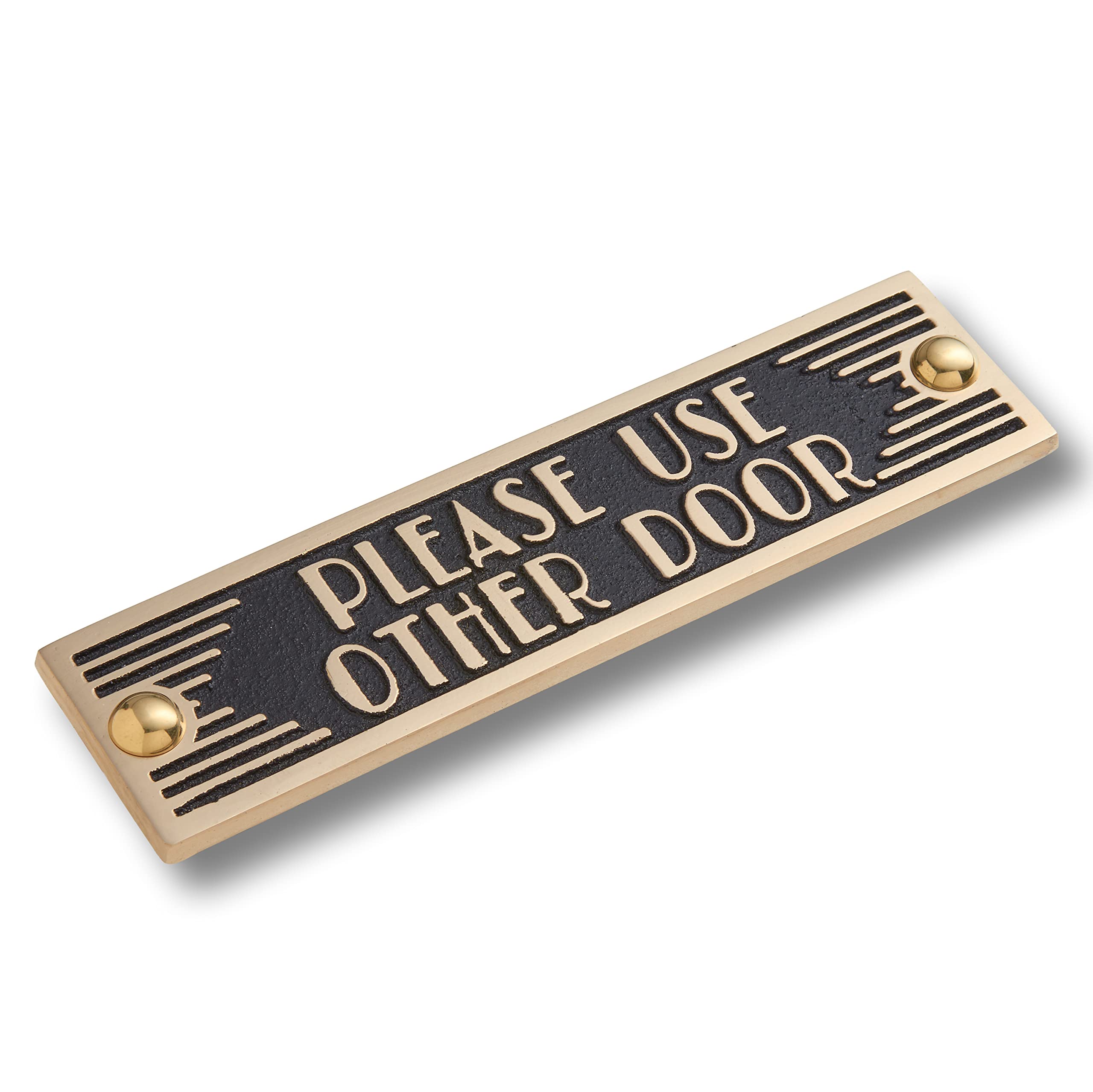The Metal Foundry Please Use Other Door Metal Door Sign. Art Deco Style Home Decor Accessories Door Or Wall Brass Plaque. Handmade In England.