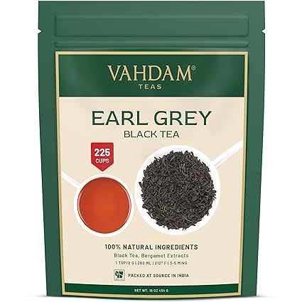 Earl Grey Tee 200 Tassen Blumig Zitronig Kostlich Lose Blatter Tee Schwarzer Tee Gemischt Mit Starken Bergamotte Extrakten Aus Italien 100 Reiner Garten Frisch Direkt Aus Indien 454g Amazon De Lebensmittel