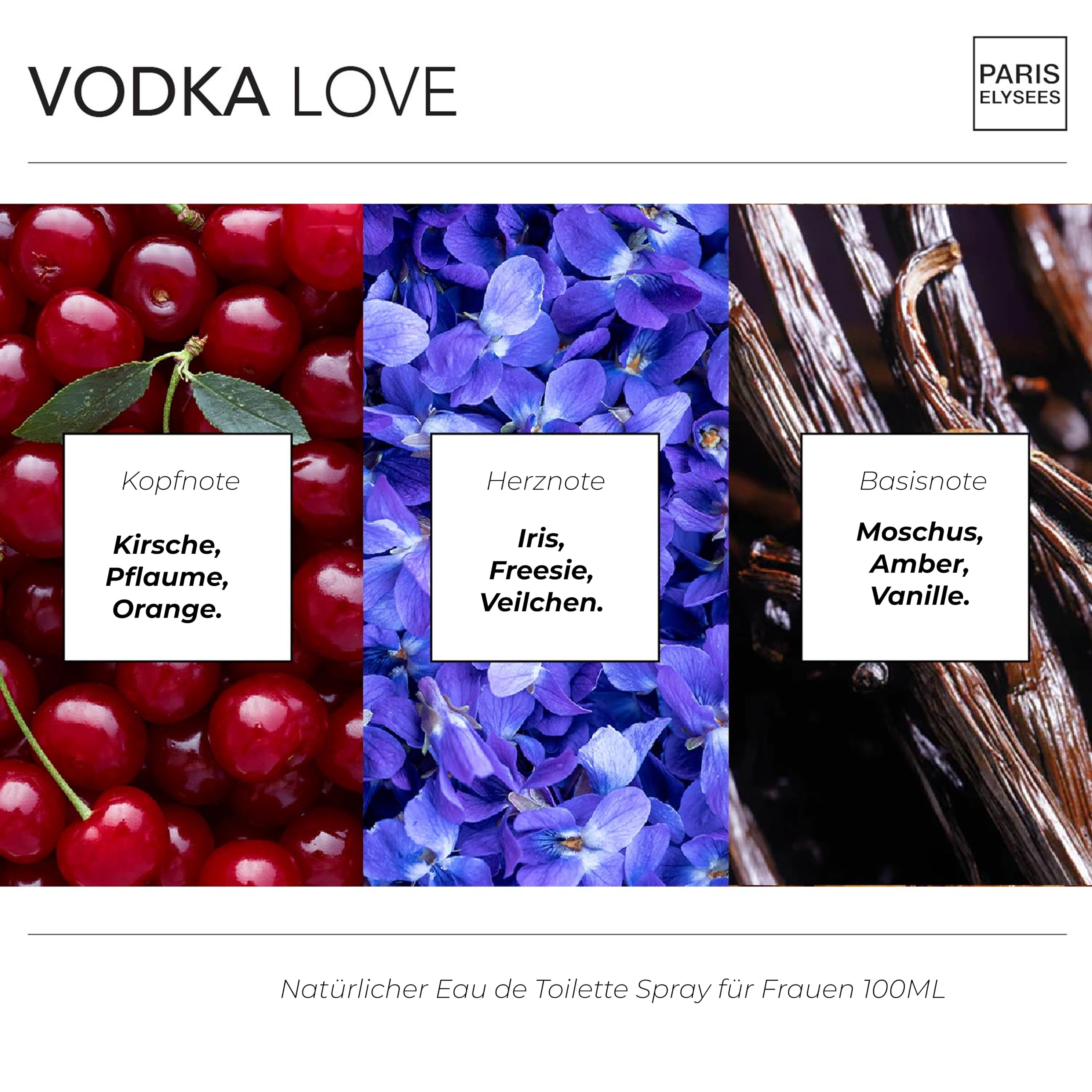 PARIS ELYSEES - Vodka Love - Eau de Toilette für damen - Fruchtig - Kirsche, Pflaume & Orange - Parfüm frauen - 100 ml 2