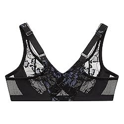 Glamorise Full Figure Plus Size Lacey T-Back