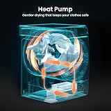 Hisense 60cm Freestanding Heatpump Tumble Dryer 8kg Front Load view 8