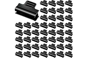FillTouch 100pcs Greenhouse Clamps for 0.27 inch PVC Pipe, Greenhuose Clips Garden Hoops for Raised Beds, Plant Clips, Row Cover Support for Garden Hoops, Black Color