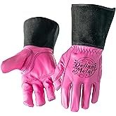 Defiant Metal TIG Welding Gloves - Premium Black Goatskin Leather