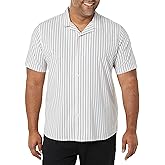 Amazon Essentials Men's Vacation Cotton Button-Down Resort Shirt, Short Sleeve
