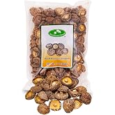 Mushroom House Whole Dried Shiitake Mushrooms, Rich Umami Flavor, 16 oz | Premium whole shiitakes with bold umami flavor; rehydrate for ramen, soups, stir-fries, risotto, sauces and hot pots.