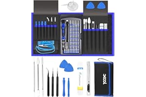 XOOL 82 in 1 Precision Screwdriver Set, Magnetic Electronics Repair Tool Kit with Flexible Shaft and Extension Rod, Compatible for PC, Laptop, iPhone, PS4, PS5, Xbox, Camera, Computer, Tablet