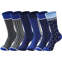 Amazon.com: 6 Pairs Mens Dress Socks Fashion Classic Lightweight Crew Socks  Assorted 10-13 Trouser Socks Calf Crew Casual Professional Soft Lightweight  Breathable Fashion Classic Comfortable Business Work Mens : Clothing, Shoes  & Jewelry