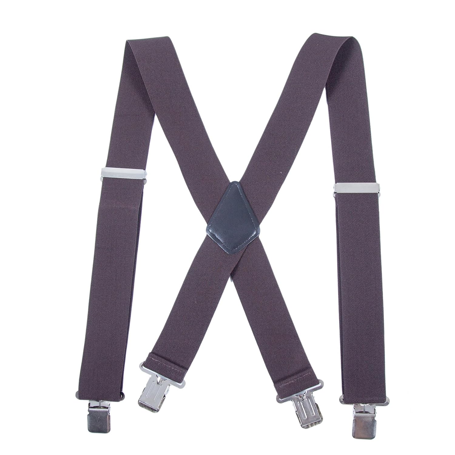 Men Utility Adjustable Elastic Suspenders Heavy Duty 2 Inches Wide X