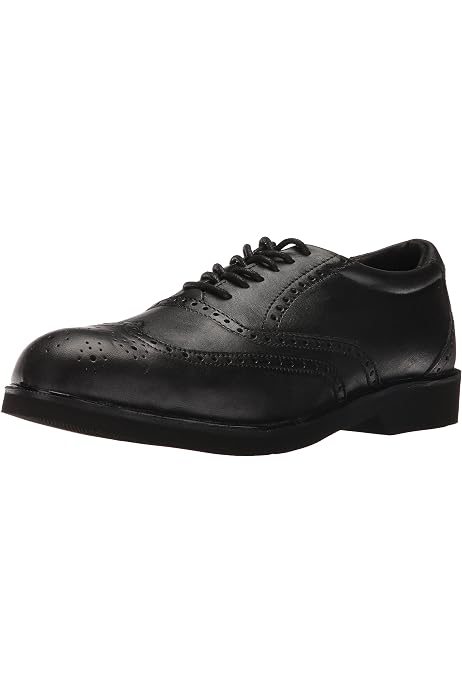 Men's Florsheim Work Fs2024 Loedin Steel Toe Oxford, Size: 10.5, Black
