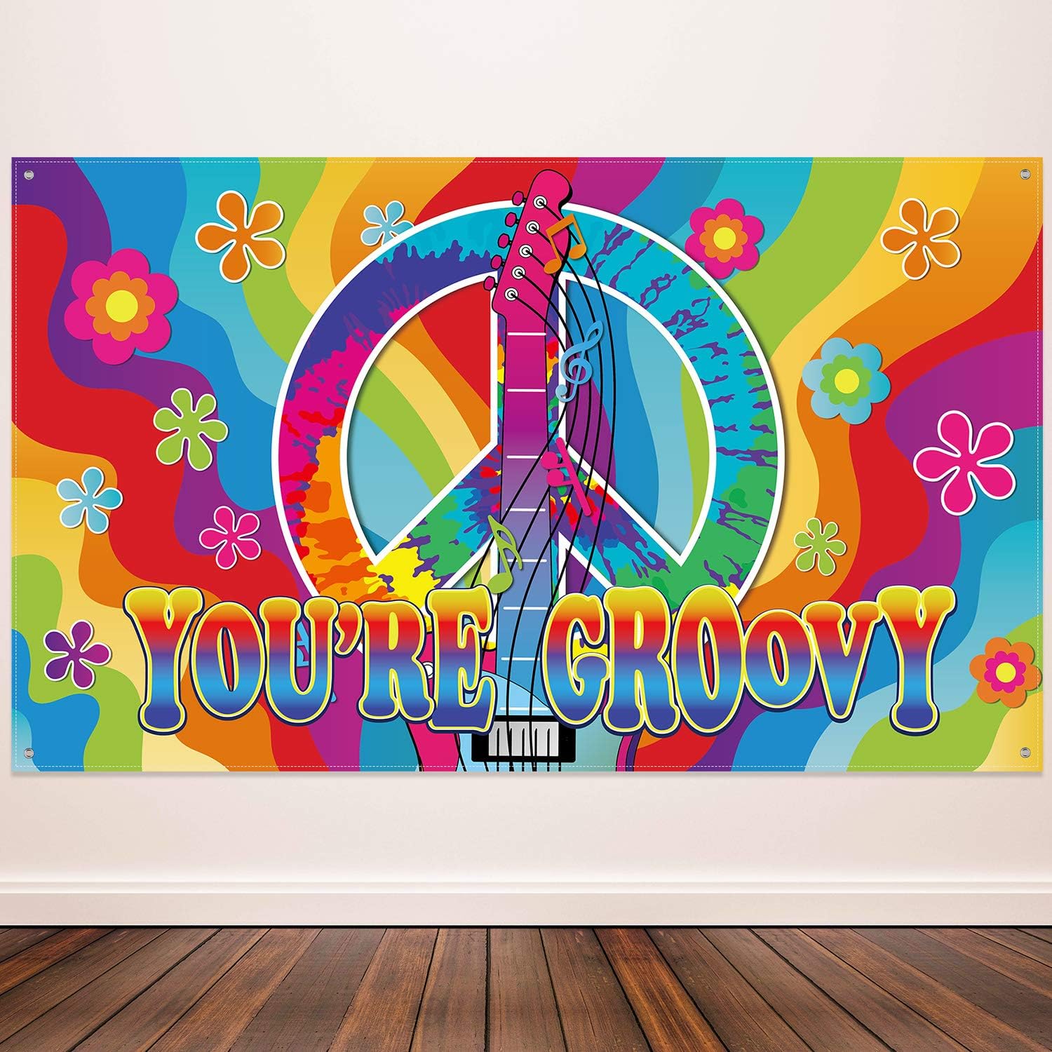 60 s Theme Party Decorations Groovy Sign 60 s Party Scene Setters Wall