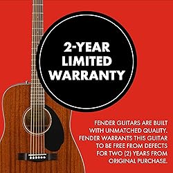 Fender Acoustic Guitar, CD-60S, with 2-Year