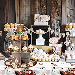 Haooryx Western Cowboy Party Decoration Cupcake