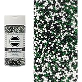 Mystic Sprinkles The Big Game Nonpareil Mix 3.8oz Bottles (Green, Black & White)