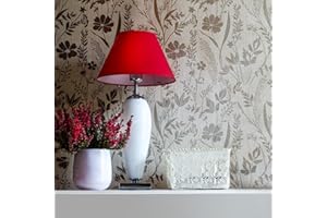 G GSS DESIGNS GSS Designs Large Woodland Wildflowers Botanical Stencils 16x16Inch Reusable Floral Wall Stencil for Painting on Furniture Walls Nature Wallpaper Stencil Pattern