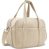 honitty Lunch Box for Women,Insulated Lunch Bag with Shoulder Strap Handle Strap,Cute Corduroy Cooler Bags for Work,Picnic
