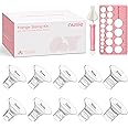 Nuliie 3-in-1 Flange Sizing Kit 13/15/17/19/21mm for 24mm Electric Double Breast Pump Flange/Shield, 10PCS Silicone Flange In
