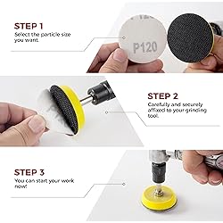 S SATC 2 Inch Sanding Disc Hook and Loop Sandpaper