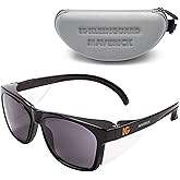 KleenGuard™ V30 Maverick™ Safety Glasses (56569), Smoke Lenses with KleenVision™ Anti-Fog coating, Black Frame, Carrying Case, Unisex Sunglasses for Men and Women