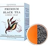 Quazentea Premium Black Tea Loose Leaf 3.5oz (100g) โ 100% Natural, Fruity Aroma, Smooth, Tasty & Slightly Sweet โ Vietnamese High Mountain Darjeeling-Style Tea