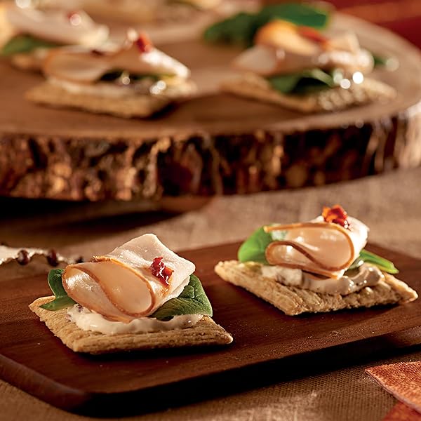 TRISCUIT FOUR CHEESE & HERB WHOLE GRAIN WHEAT CRACKERS, LUNCH SNACKS, SNACK CRACKERS, 8.5 OZ