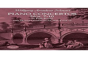 Piano Concertos Nos. 7-10 in Full Score: With Mozart's Cadenzas (Dover Orchestral Music Scores)