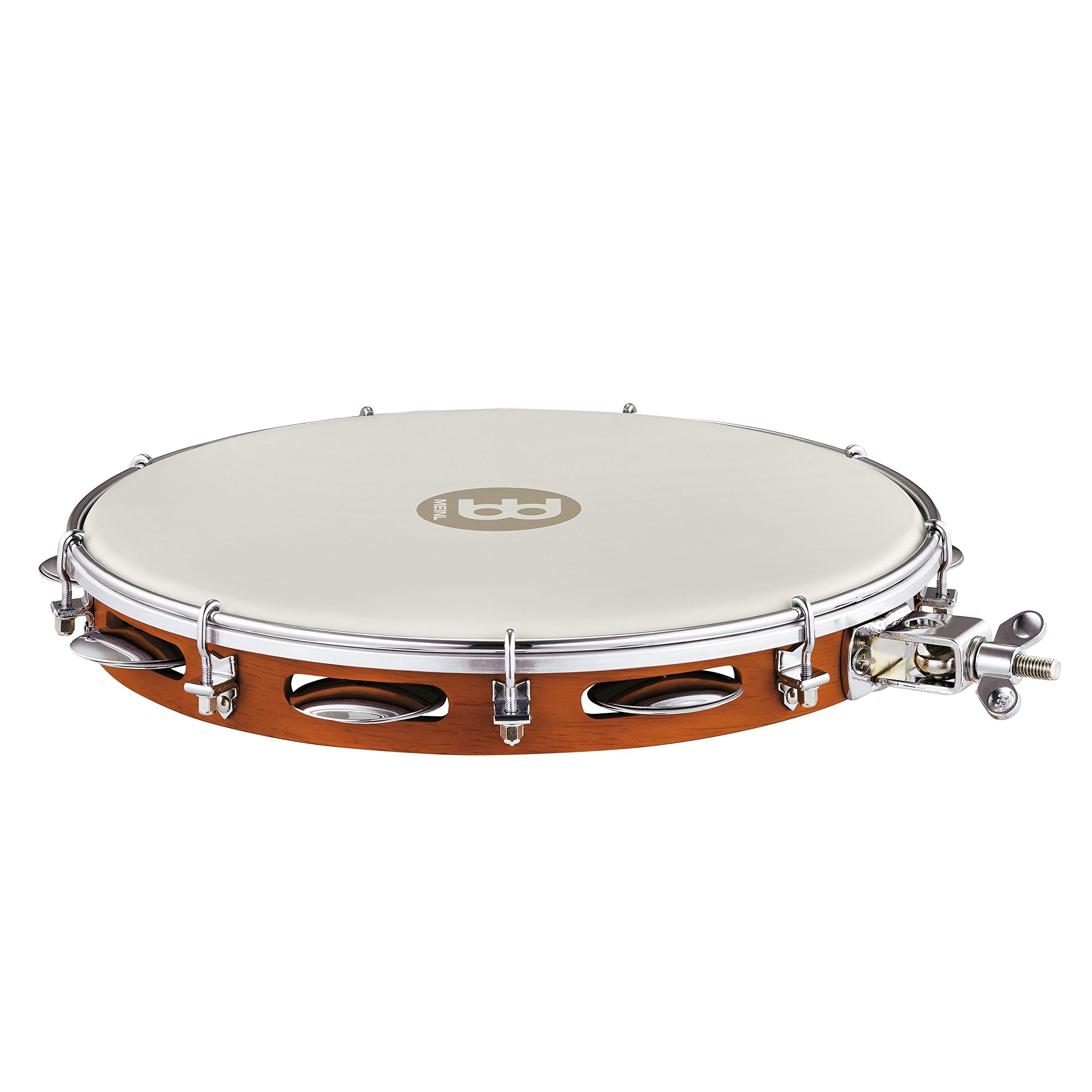 MEINL Percussion Traditional Wood Pandeiro With Holder - 12" (PA12CN-M-TF-H)