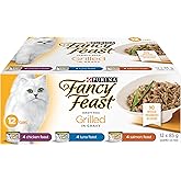 Fancy Feast Grilled Wet Cat Food, in Gravy Variety Pack 3 Flavours - 85 g Can (12 Pack)
