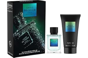David Beckham True Instict Giftset 1.6 fl oz EDT + 5.0 fl oz Shower Gel, Notes of Pine, Cedarwood, and Vetiver, Men's Fragrance, Long Lasting, Everyday Fragrance,