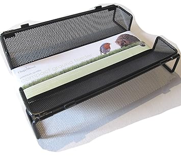 Compact Ground Hedgehog And Wild Bird Robust Feeder Tray Black 22