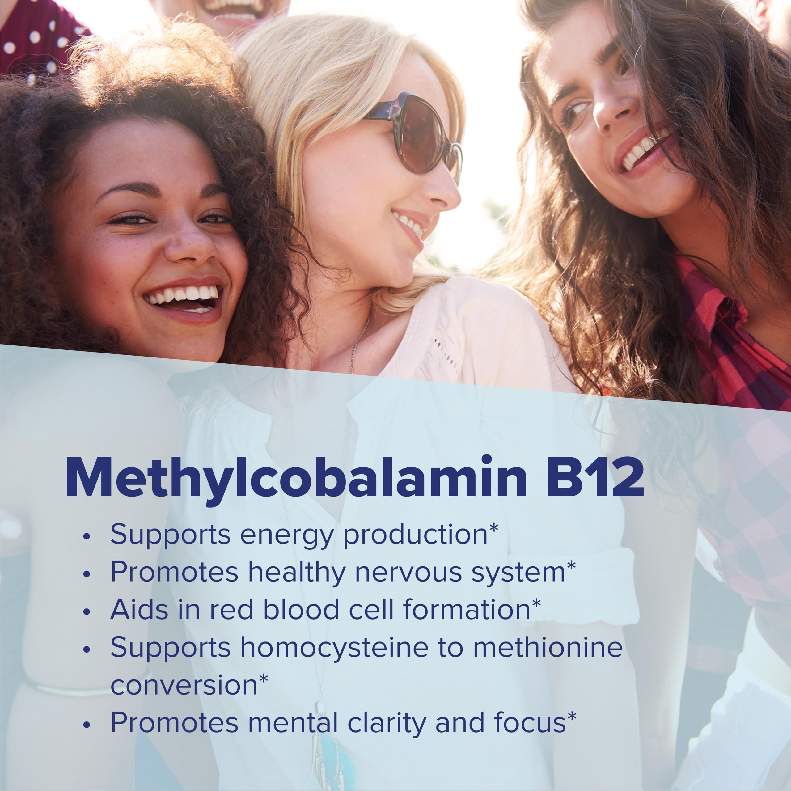 Superior Source No Shot Methylcobalamin B-12 1,000 mcg - Vitamin B-12 to Support Energy Production, Brain Health & Overall Wellness - Sublingual Tablets for Rapid Absorption - 60 Dissolving Tablets