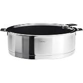 Cristel Strate S24QLEKSA Saute Pan, 3.5 quart, Silver