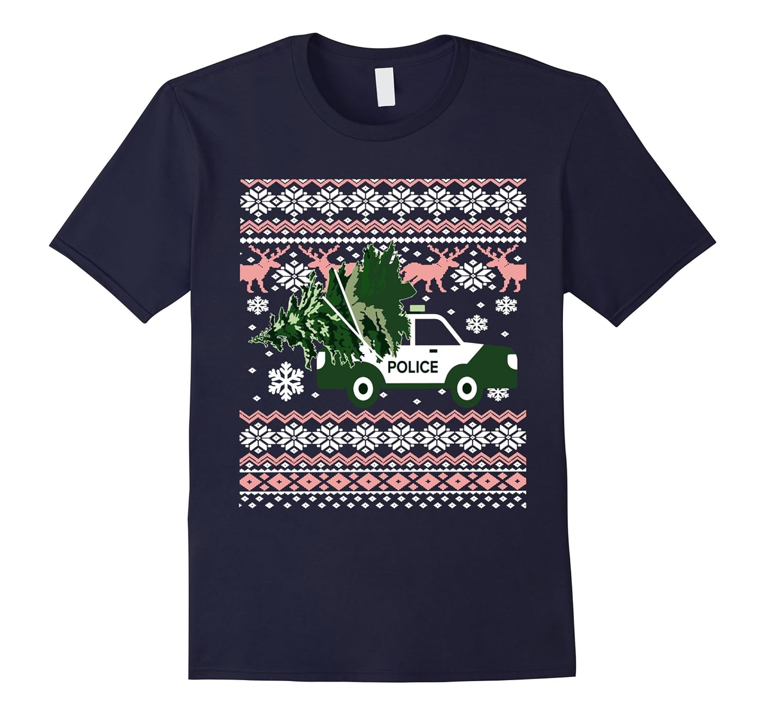 Funny Police T Shirt Ugly Christmas Sweater-ANZ